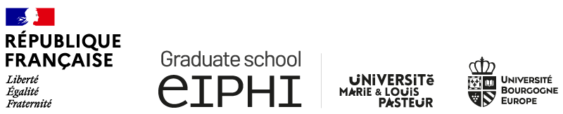 logos république française, Graduate scool eiphi, Université Marie et Louis Pasteur, Université Bourgogne Europe